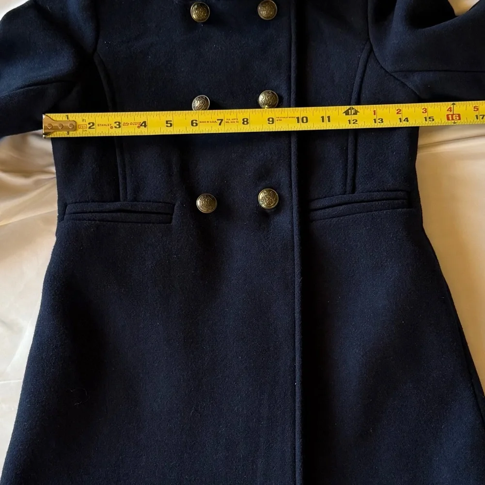 GAP Girls Navy Double-Breasted Wool Peacoat